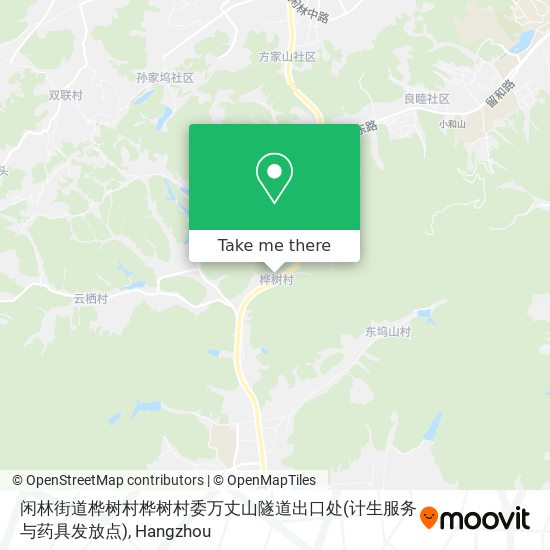 闲林街道桦树村桦树村委万丈山隧道出口处(计生服务与药具发放点) map