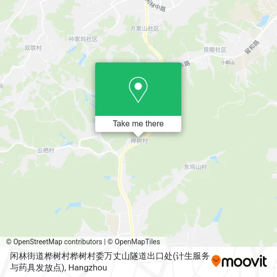闲林街道桦树村桦树村委万丈山隧道出口处(计生服务与药具发放点) map