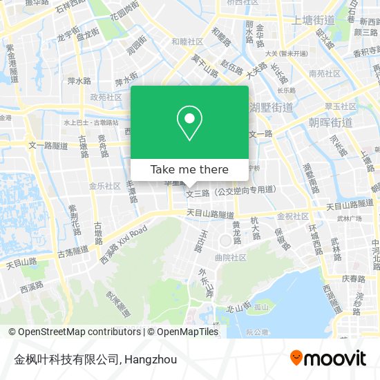 金枫叶科技有限公司 map