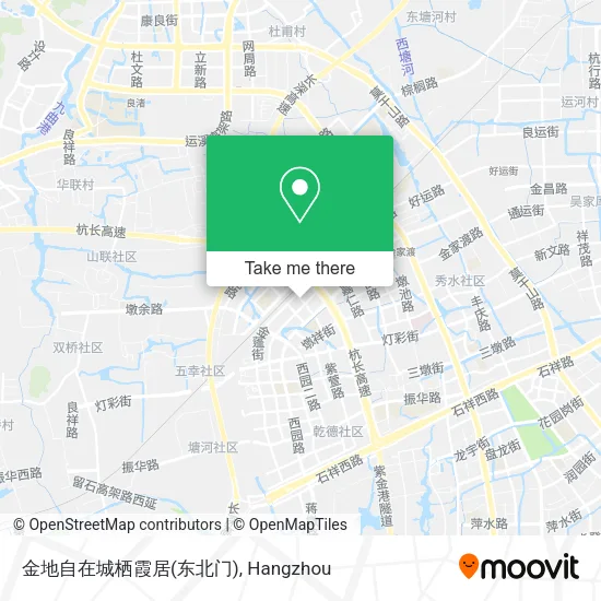 金地自在城栖霞居(东北门) map