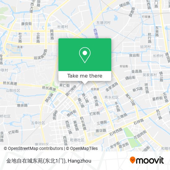 金地自在城东苑(东北1门) map