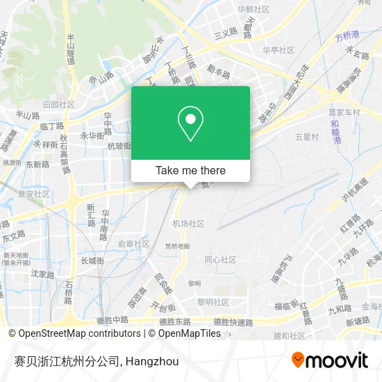 赛贝浙江杭州分公司 map