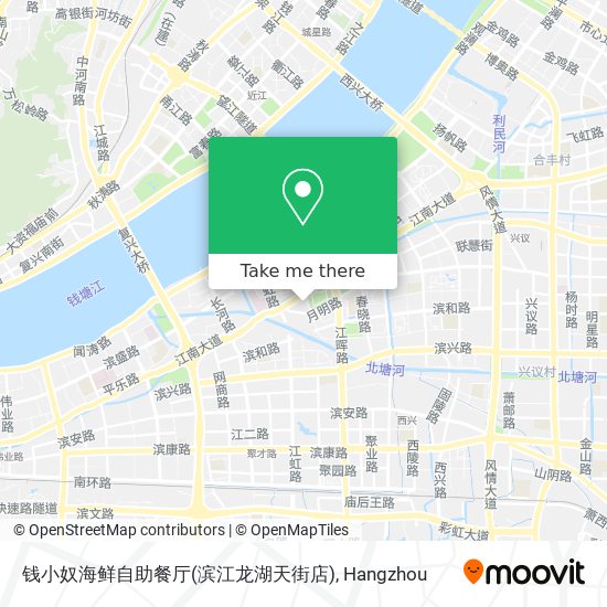 钱小奴海鲜自助餐厅(滨江龙湖天街店) map