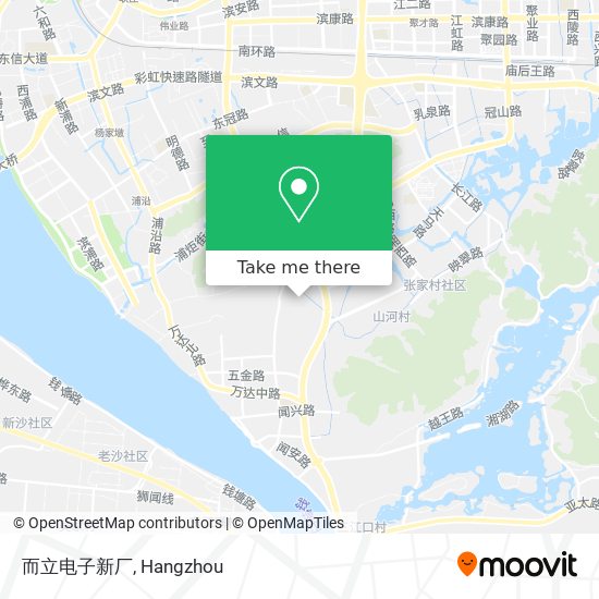 而立电子新厂 map