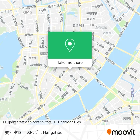 婺江家园二园-北门 map