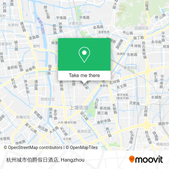 杭州城市伯爵假日酒店 map