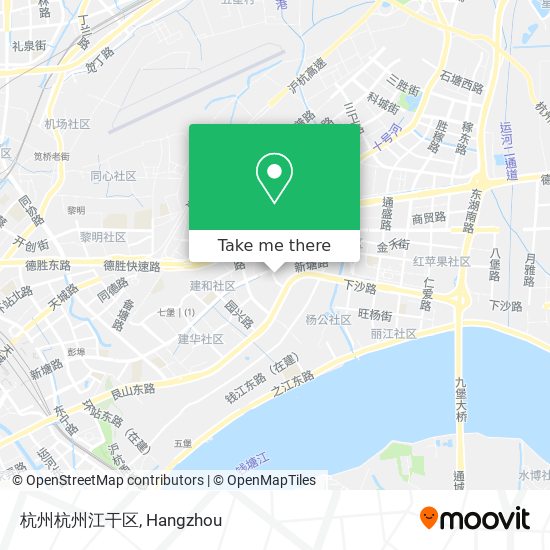 杭州杭州江干区 map