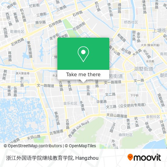 浙江外国语学院继续教育学院 map