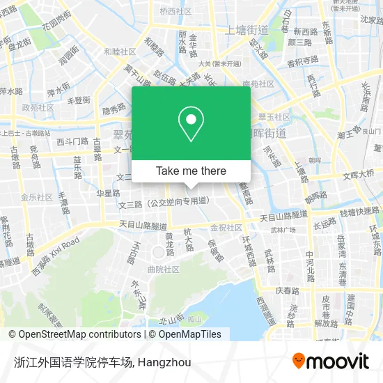 浙江外国语学院停车场 map