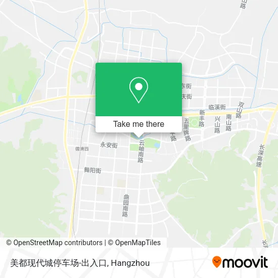 美都现代城停车场-出入口 map