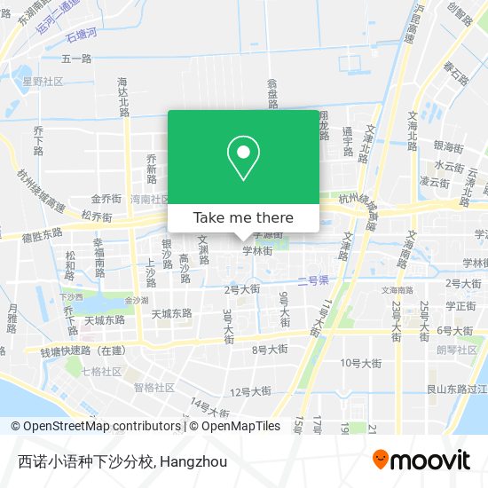 西诺小语种下沙分校 map