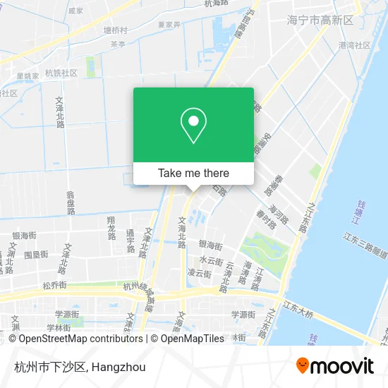 杭州巿下沙区 map
