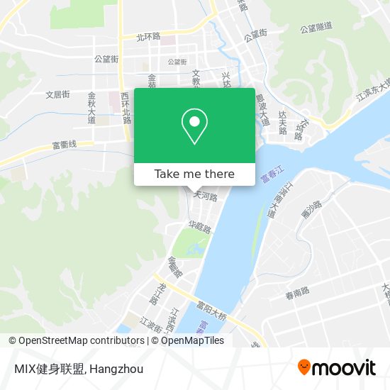 MIX健身联盟 map