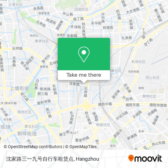沈家路三一九号自行车租赁点 map