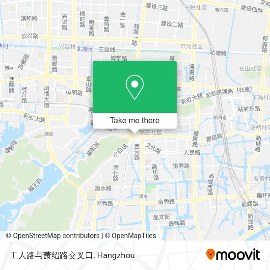 工人路与萧绍路交叉口 map
