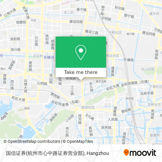 国信证券(杭州市心中路证券营业部) map