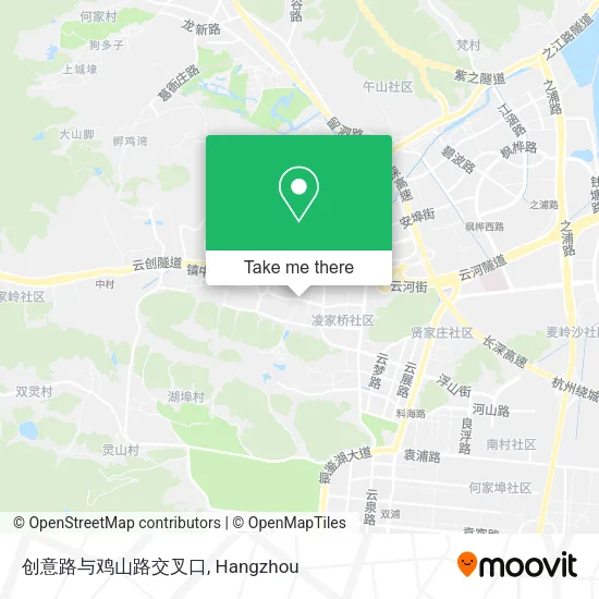 创意路与鸡山路交叉口 map