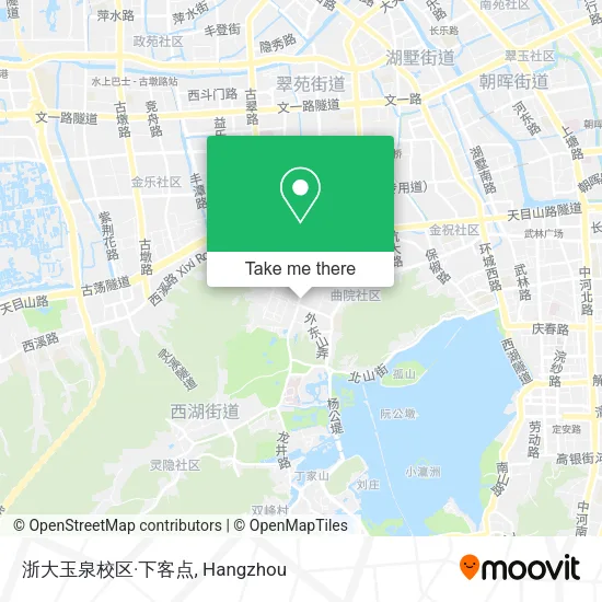 浙大玉泉校区·下客点 map