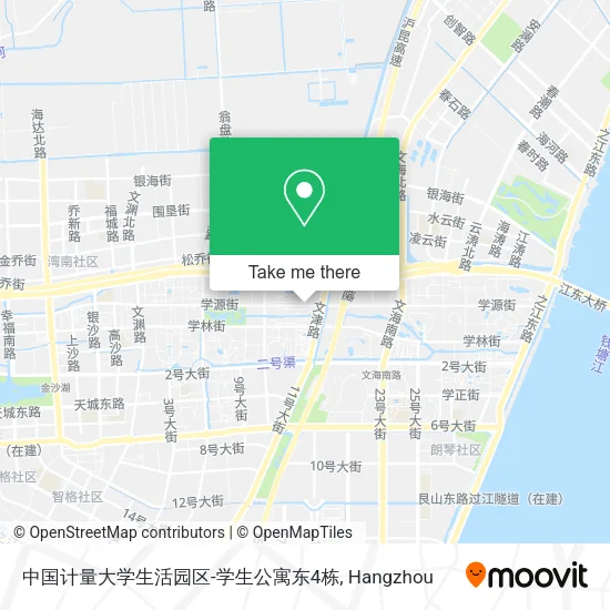 中国计量大学生活园区-学生公寓东4栋 map