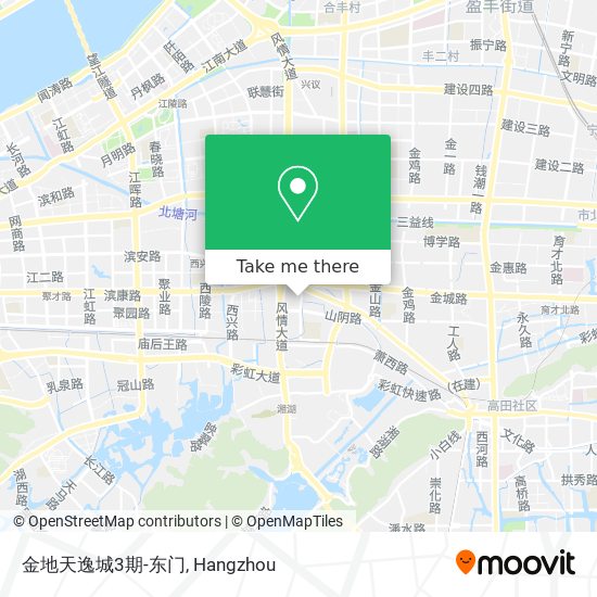 金地天逸城3期-东门 map