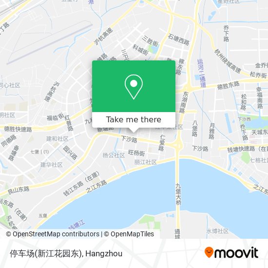 停车场(新江花园东) map