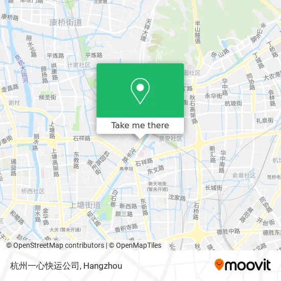 杭州一心快运公司 map