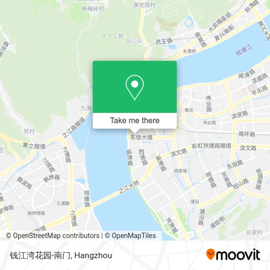 钱江湾花园-南门 map