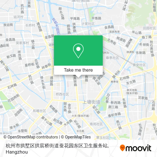 杭州市拱墅区拱宸桥街道蚕花园东区卫生服务站 map