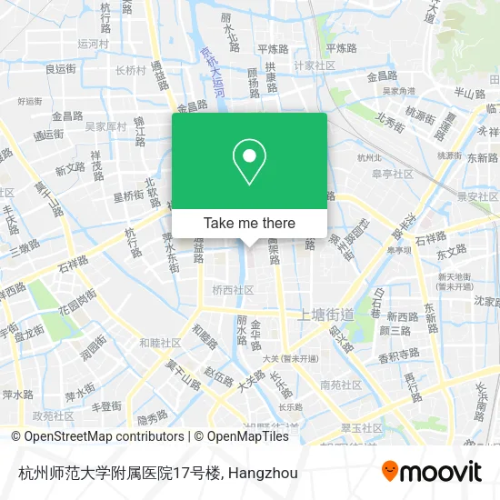 杭州师范大学附属医院17号楼 map