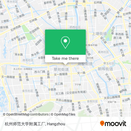 杭州师范大学附属工厂 map