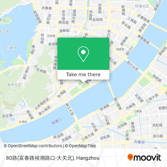 80路(富春路候潮路口-大关北) map