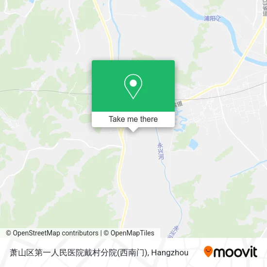萧山区第一人民医院戴村分院(西南门) map