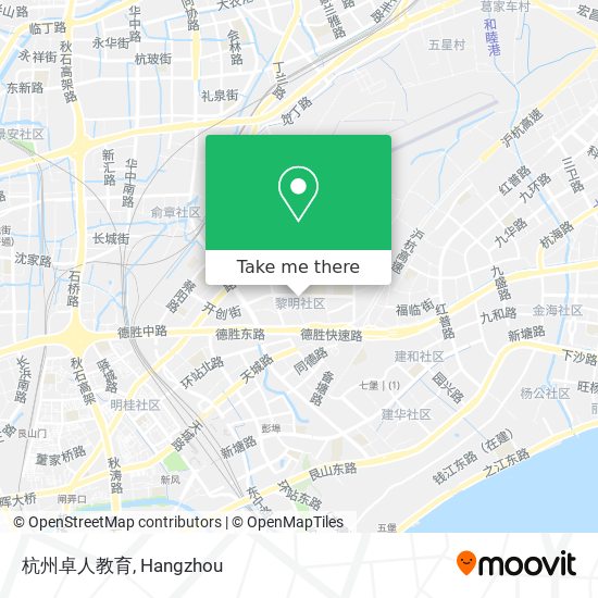 杭州卓人教育 map
