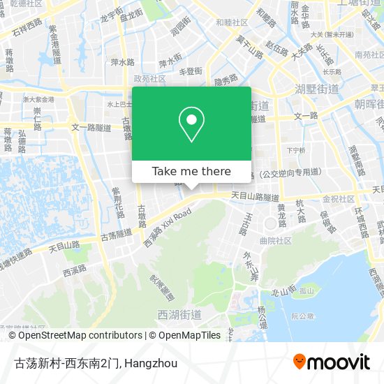 古荡新村-西东南2门 map