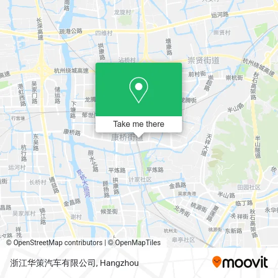 浙江华策汽车有限公司 map