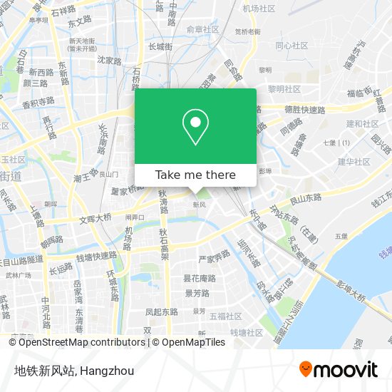地铁新风站 map