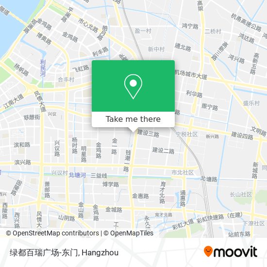 绿都百瑞广场-东门 map