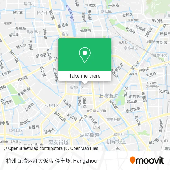 杭州百瑞运河大饭店-停车场 map