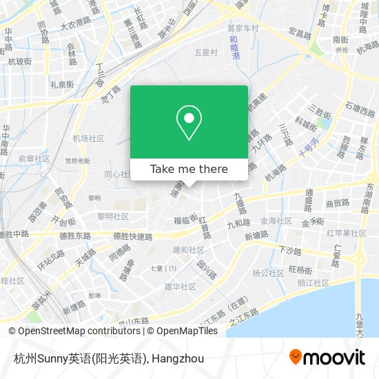 杭州Sunny英语(阳光英语) map