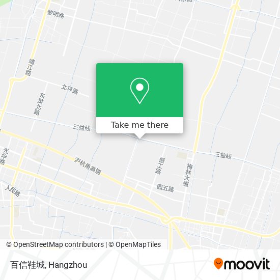 百信鞋城 map