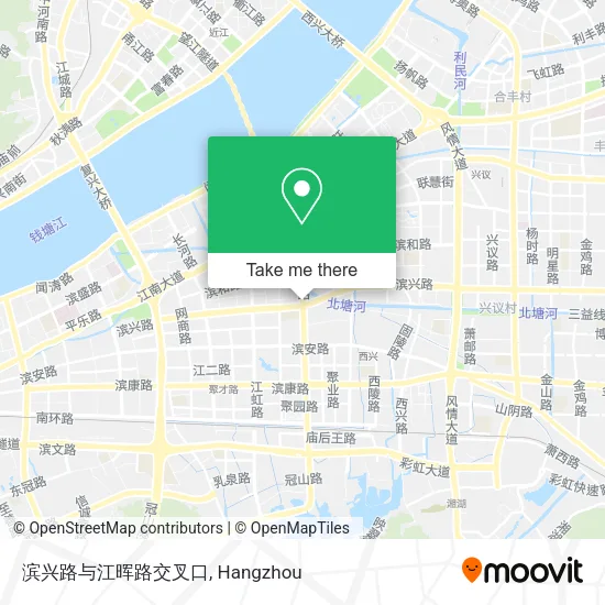 滨兴路与江晖路交叉口 map