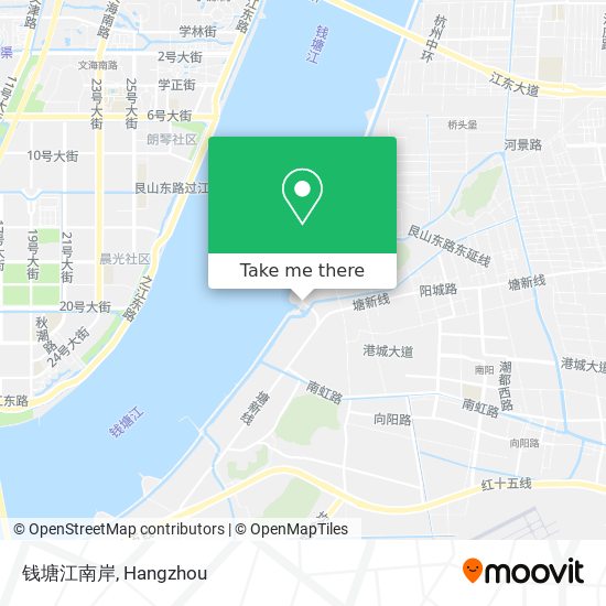 钱塘江南岸 map