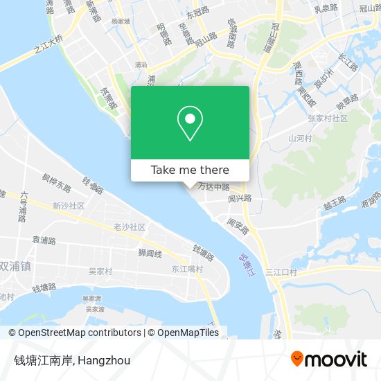 钱塘江南岸 map