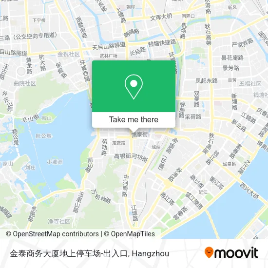 金泰商务大厦地上停车场-出入口 map