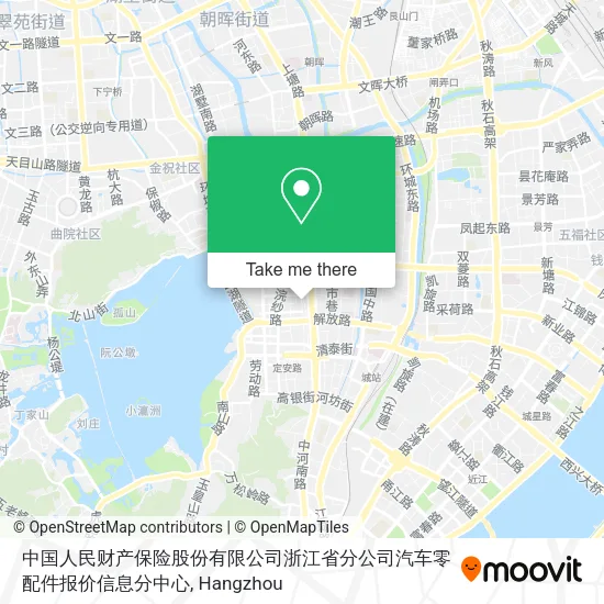 中国人民财产保险股份有限公司浙江省分公司汽车零配件报价信息分中心 map