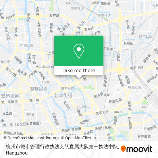杭州市城市管理行政执法支队直属大队第一执法中队 map