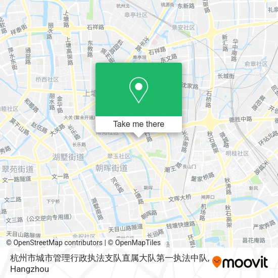 杭州市城市管理行政执法支队直属大队第一执法中队 map