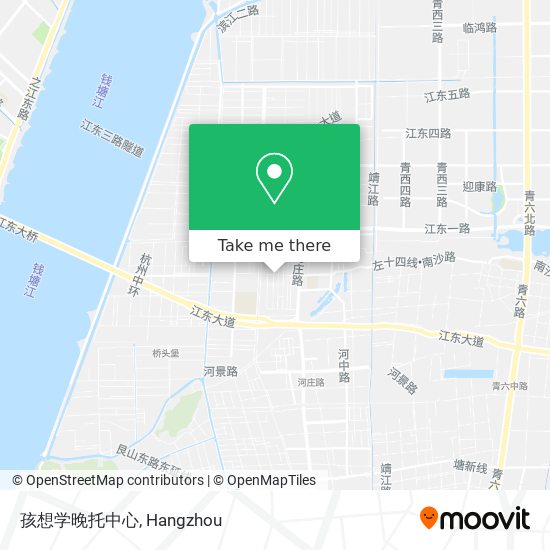 孩想学晚托中心 map