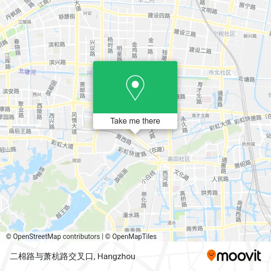 二棉路与萧杭路交叉口 map