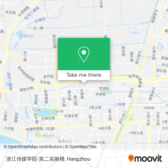 浙江传媒学院-第二实验楼 map